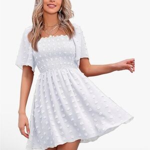 Elegant White Mini Dress